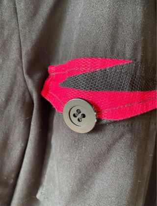 Gabardina Paramita Negra Multicolor