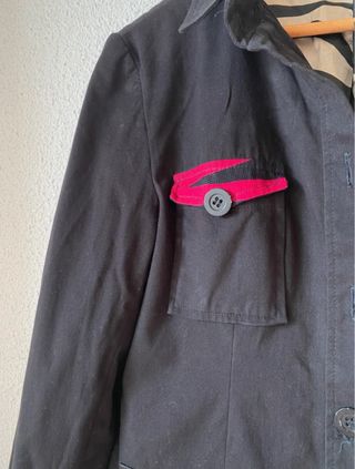 Gabardina Paramita Negra Multicolor