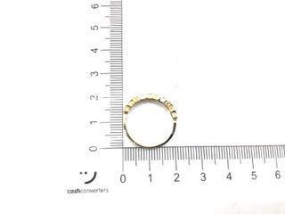 sortija oro 18k con piedra con circonita