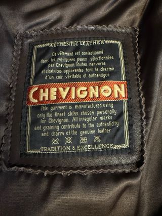 Chaqueta CHEVIGNON Piel Vintage Talla L