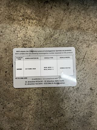 Tubo de escape Mivv Delta Race Honda Xadv