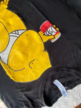 Camiseta Homer Simpson Cerveza Duff Talla L