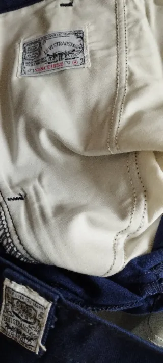 Pantalón Levis Algodón Talla 33-36 Azul