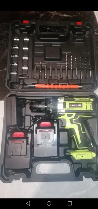 Pistola de impacto y taladro a batería