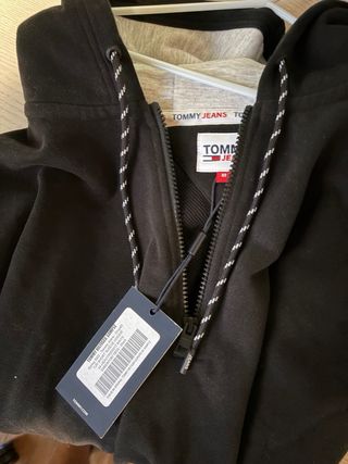 Sudadera Tommy Jeans Manga Corta Negra