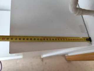 Mueble lavadero blanco