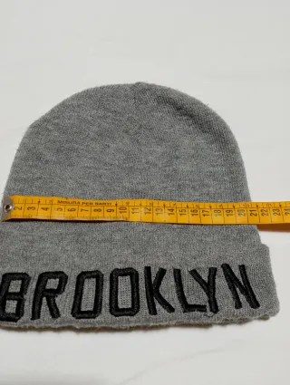 Cappellino uomo grigio Brooklyn in acrilico