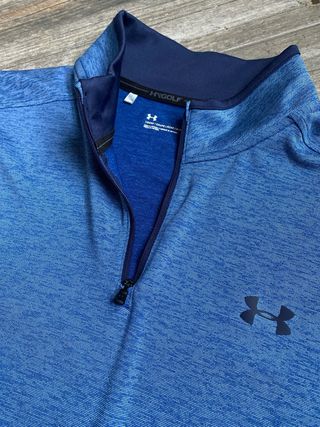 Sudadera Under Armour Media Cremallera Azul Talla