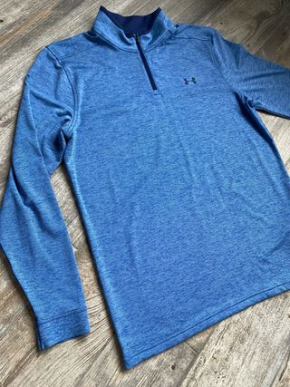 Sudadera Under Armour Media Cremallera Azul Talla