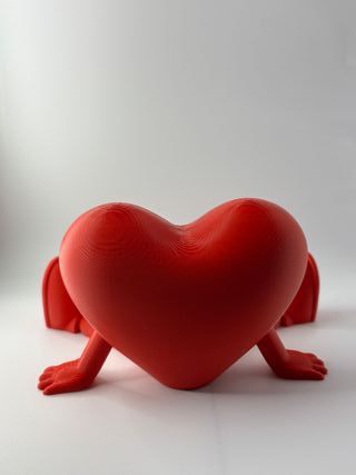 Heart Sculpture Love Themed Desk Decor