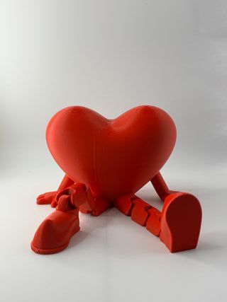 Heart Sculpture Love Themed Desk Decor