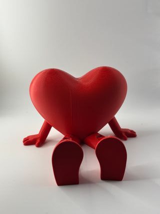 Heart Sculpture Love Themed Desk Decor