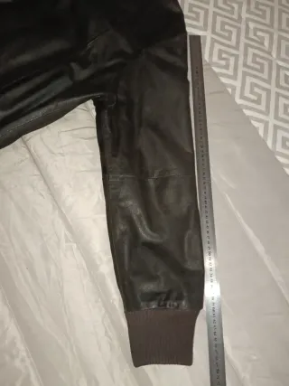 Blusão de pele Jomi's castanho homem