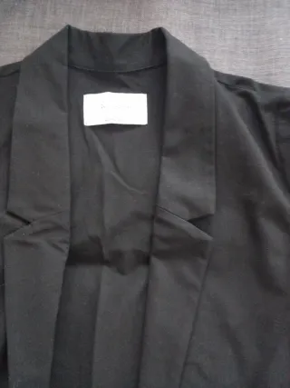 Chaqueta larga negra