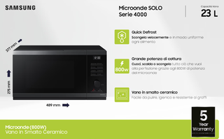 Samsung Microonde Grill 23L - NUOVO