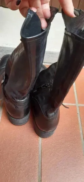 Stivali Nero Giardini Pelle N.39