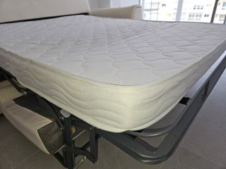 Sofá Cama Beige Tela