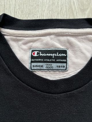 Camiseta Champion Negra Talla XL