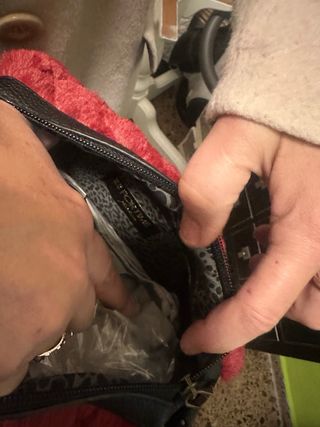 Bolso pelo FOR TIME burdeos