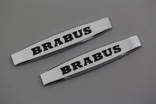 EMBLEMA LOGO MERCEDES BRABUS CROMADO