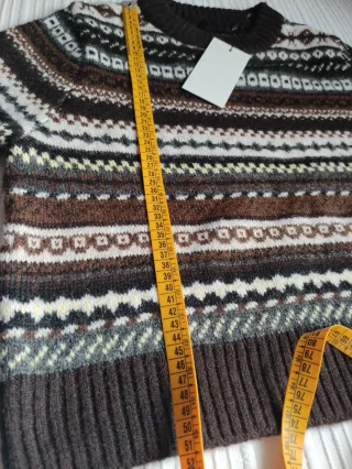 Jersey Zara Punto Jacquard Multicolor