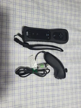 Mando Wii Negro + Nunchuk Nintendo