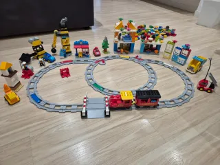 Lego Duplo Tren, Obra y Vehículos
