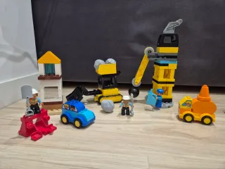 Lego Duplo Tren, Obra y Vehículos