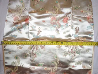 Vestido chino mujer amarillo talla S, ¡a estrenar!