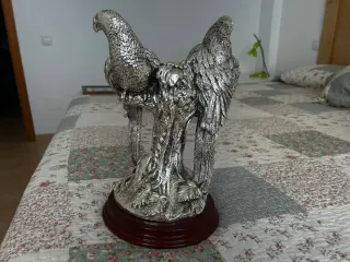 Figuras 2 Loros Mamely Plata