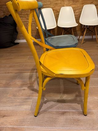 Sillas metálicas vintage PILMA (2 unidades)