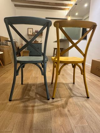 Sillas metálicas vintage PILMA (2 unidades)