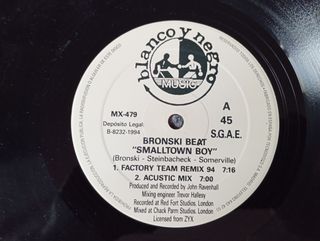 Bronski Beat - Smalltown Boy (Remixes 94) Vinilo