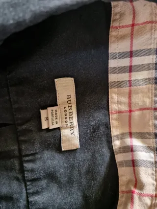 Camisa azul marino Burberry