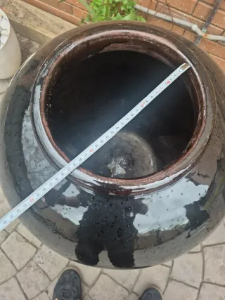 Jarrón cerámica maciza grande