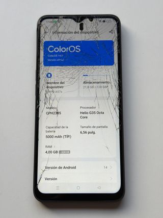 Oppo A57s 128GB Pantalla Rota