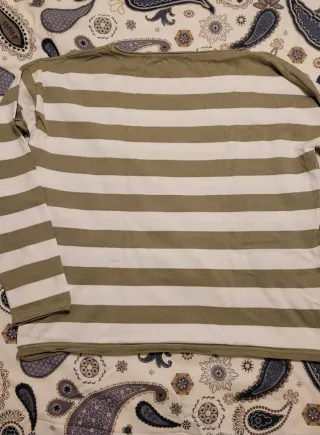 Jersey rayas caqui y blanco