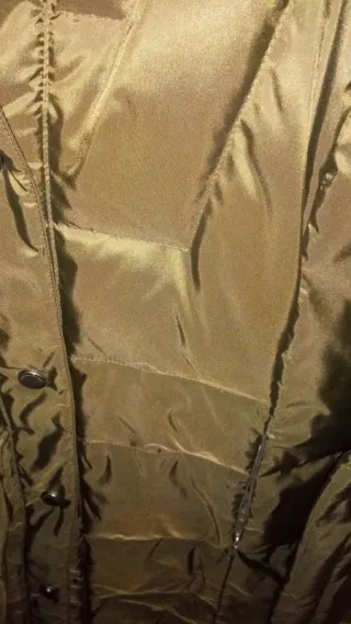 Cappotto donna verde con pelliccia