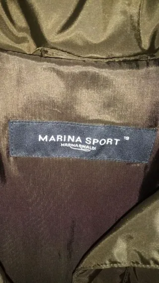 Cappotto donna verde con pelliccia