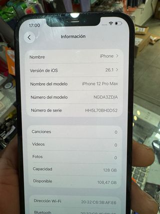 iPhone 12 Pro Max 128GB Azul 84% Batería