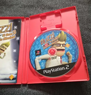 Lote Mandos pulsadores paraPS2 Buzz!+Dos juegos.