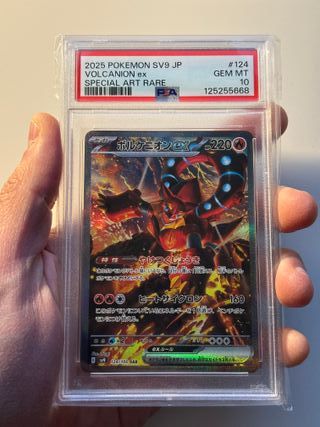 Carta Pokemon PSA 10 Volcanion ex sv9 124 SAR Jap