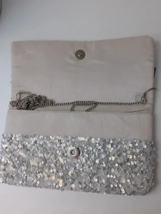 Bolso/Clutch Fiesta Sfera Plateado