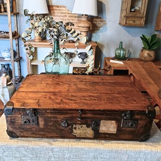 Maleta Antigua Madera 1930