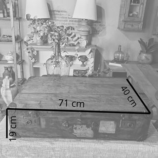 Maleta Antigua Madera 1930