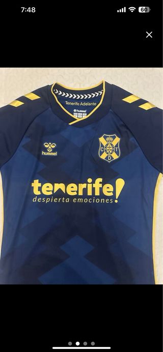 Camiseta CD Tenerife Talla XS Hummel