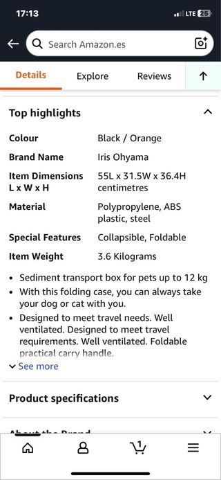 Transportín para mascotas