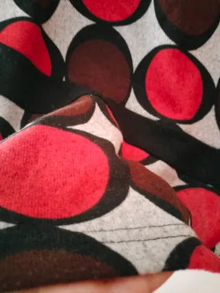 Vestido Retro Estampado 70s Talla S/M. Nuevo. Natu