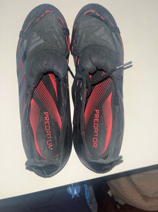 Botas de fútbol Adidas Predator Negras/Rojas