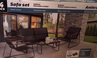 Conjunto exterior mesa y sillas